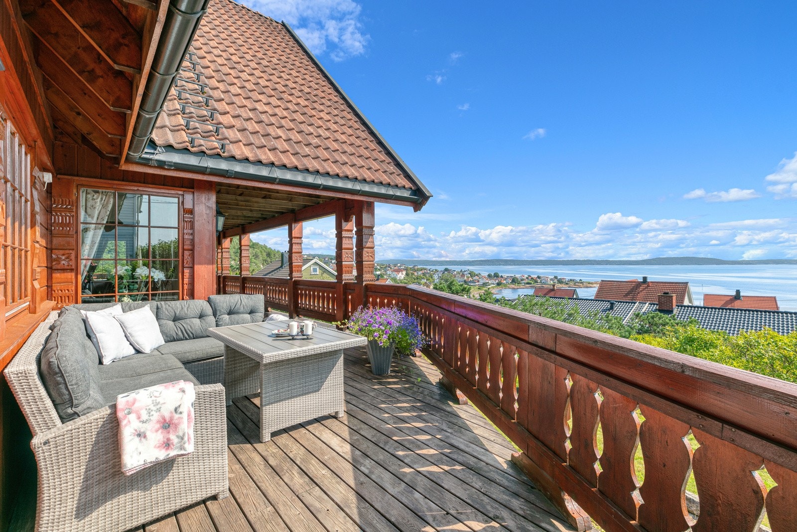 Store terrassearealer, fantastisk utsikt Galleribilde