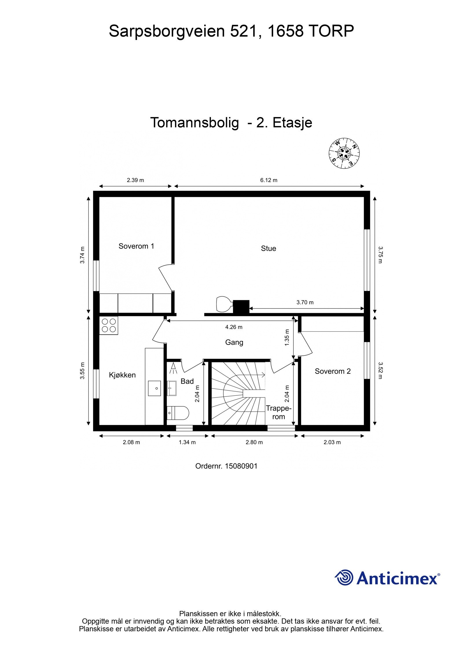 Plantegning - 2. Etasje Galleribilde