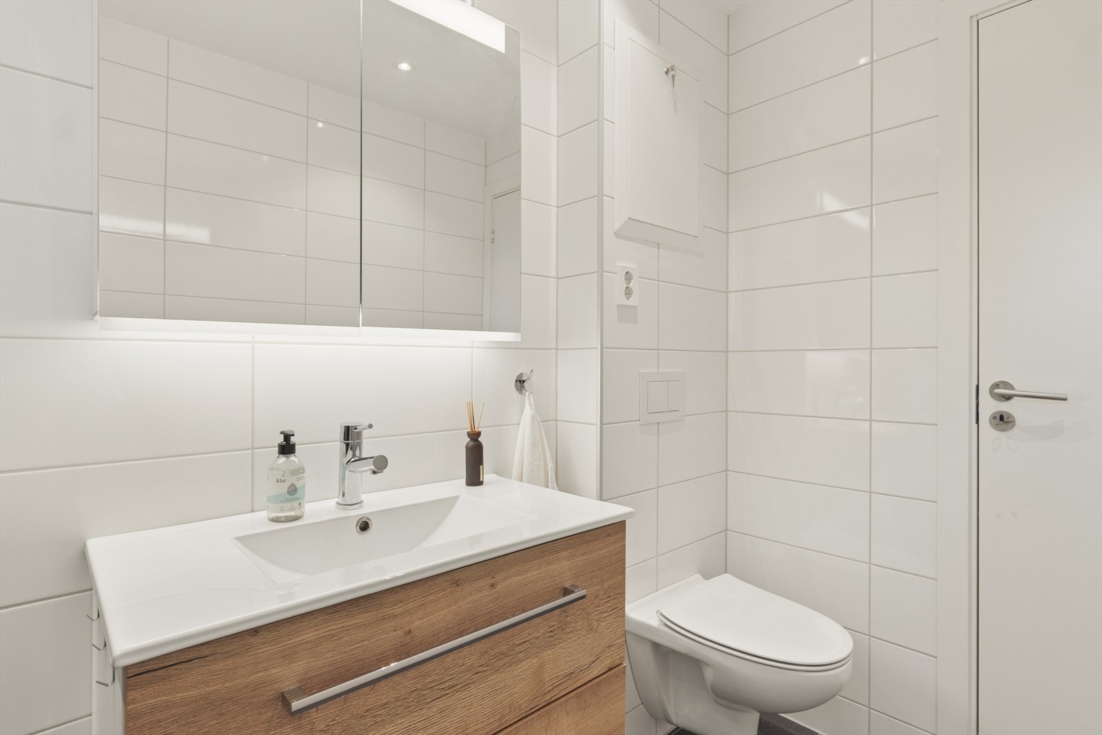 Det er varmekabler i gulvet på badet Galleribilde
