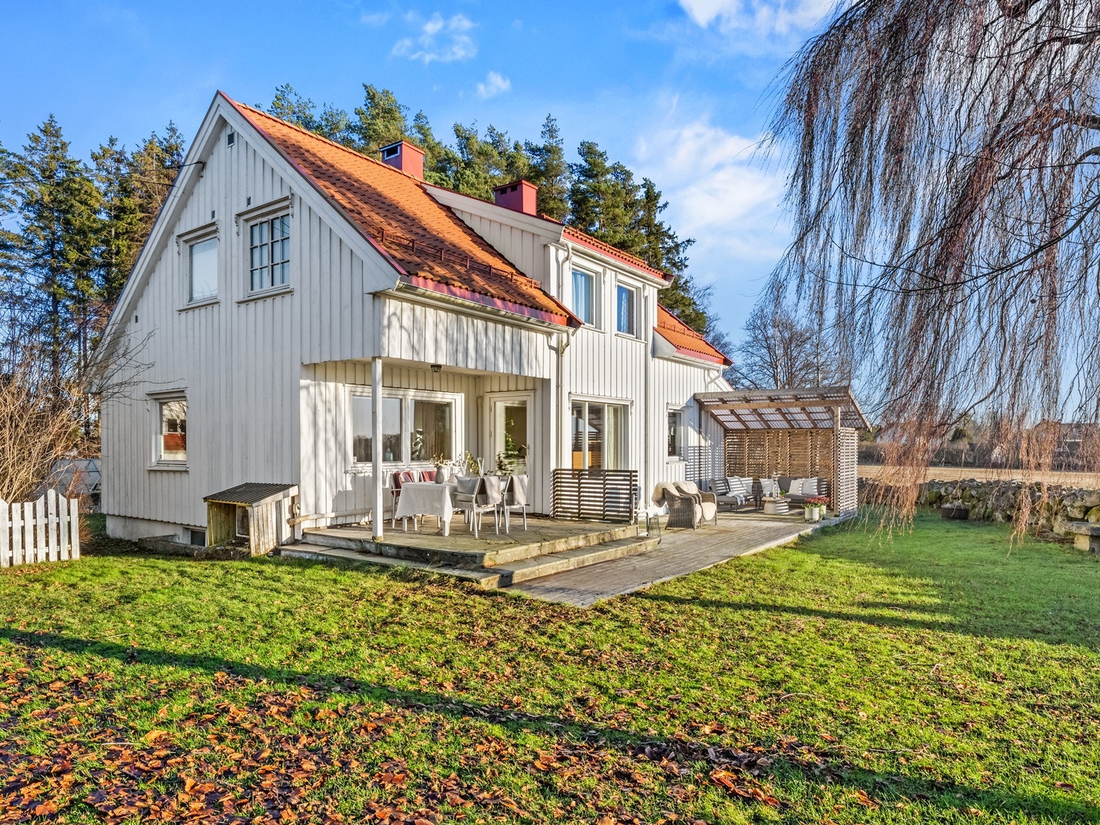 Innholdsrik enebolig med stor hage. Galleribilde