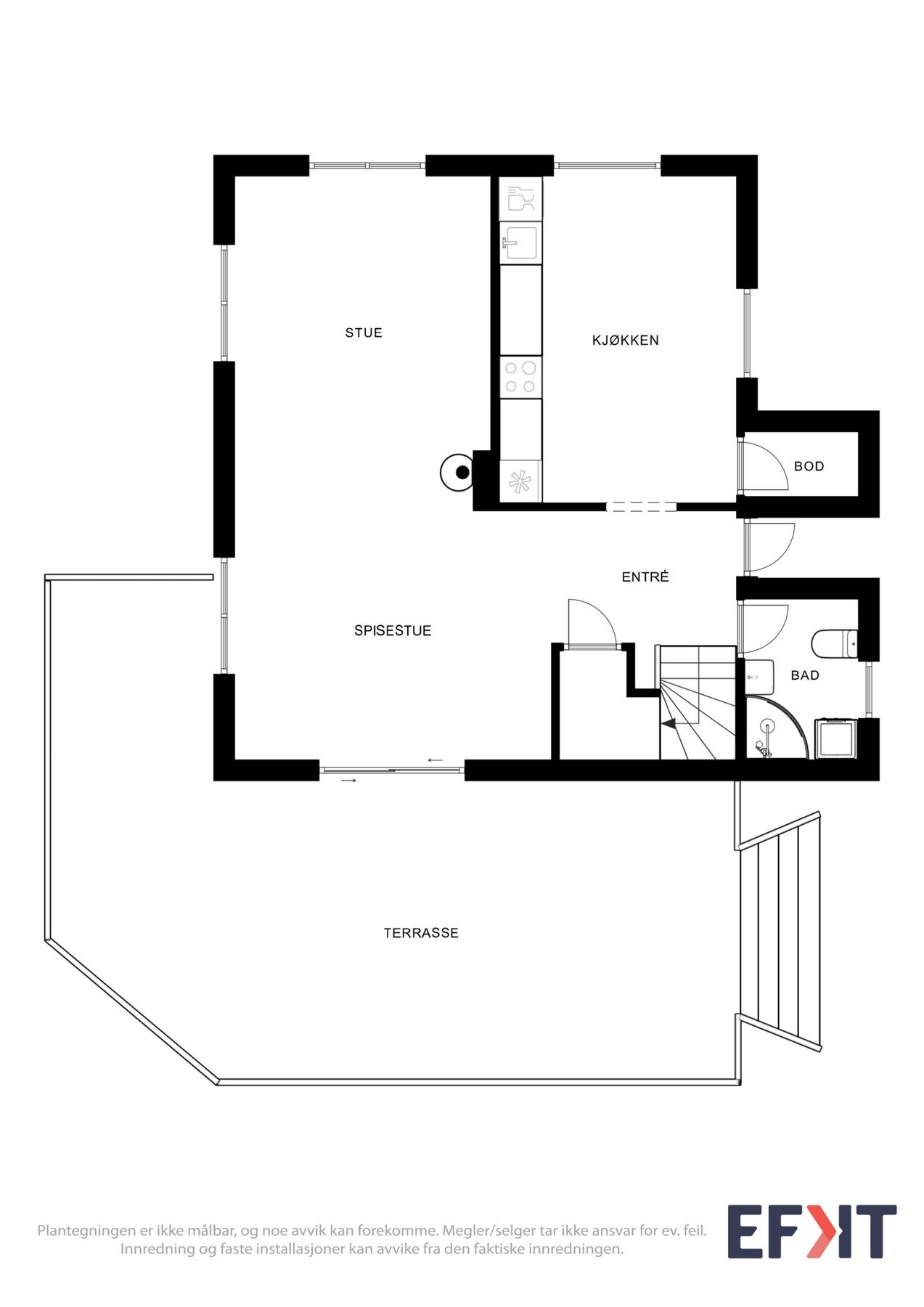 Plantegning hovedetasje Galleribilde
