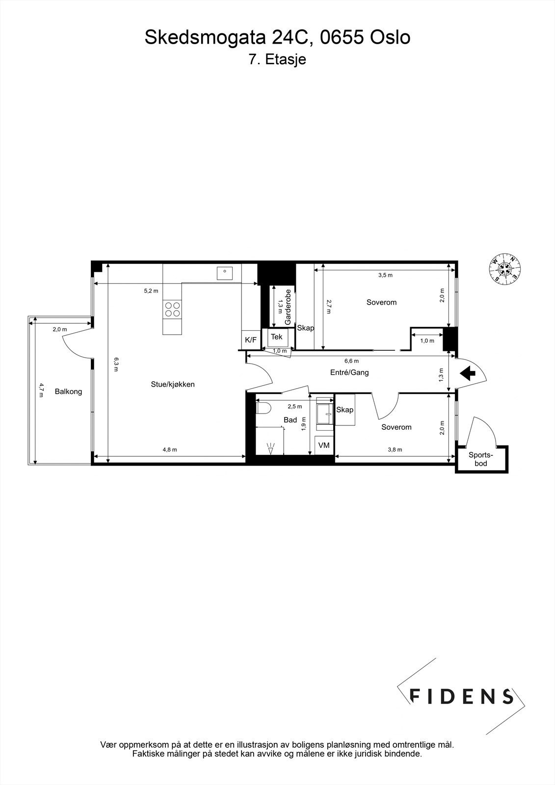 Plantegning Galleribilde