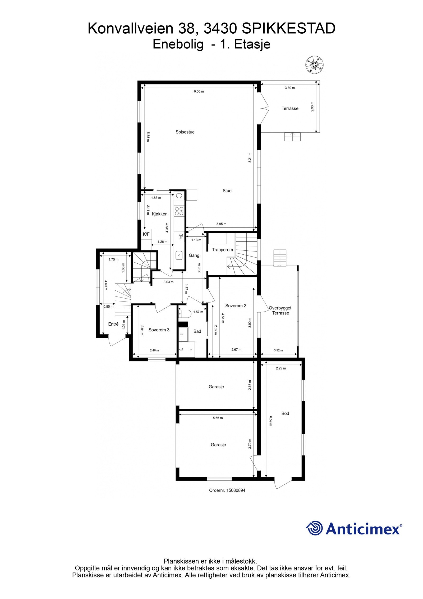 Planskisse 1. etasje Galleribilde