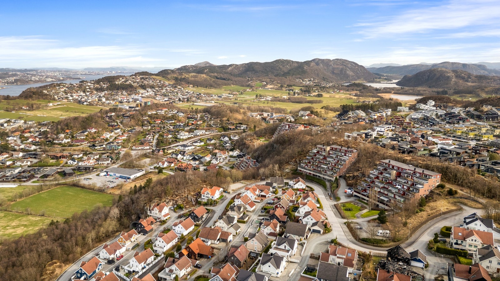 Dronefoto - nærområdet Galleribilde