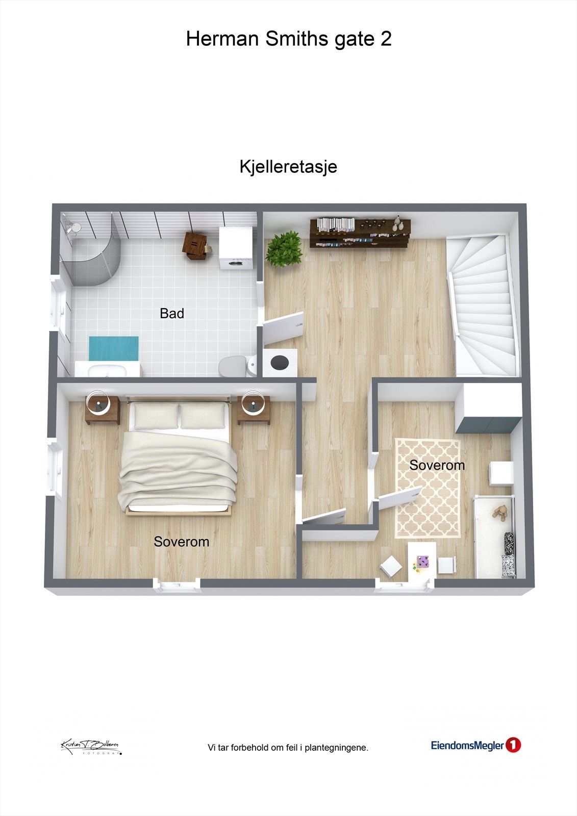 Plantegning kjeller. Galleribilde