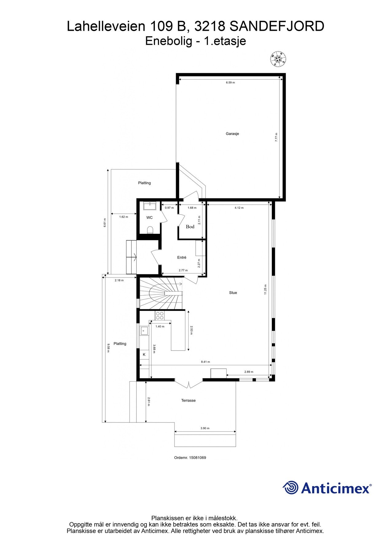 Plantegning 1.etasje Galleribilde