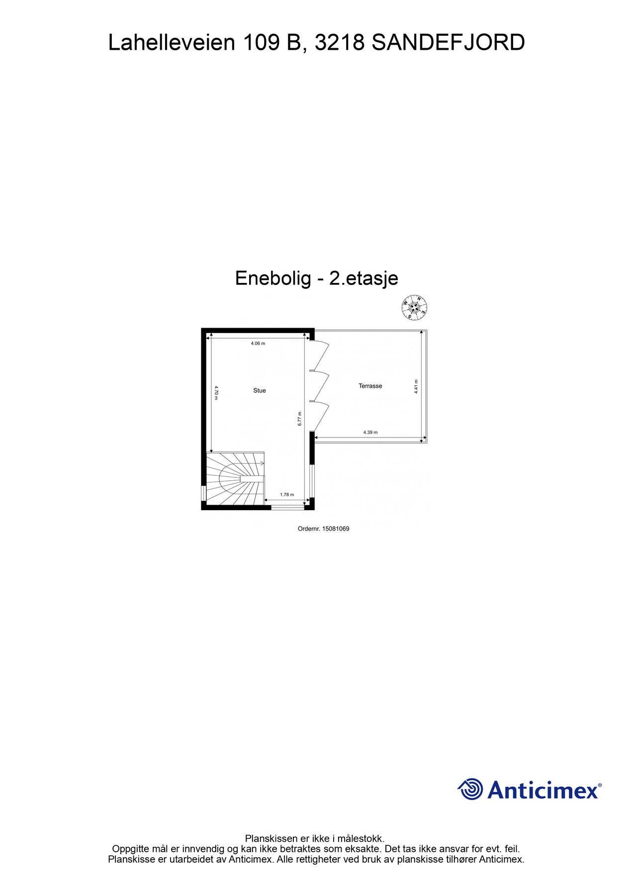 Planløsning 2.etasje Galleribilde