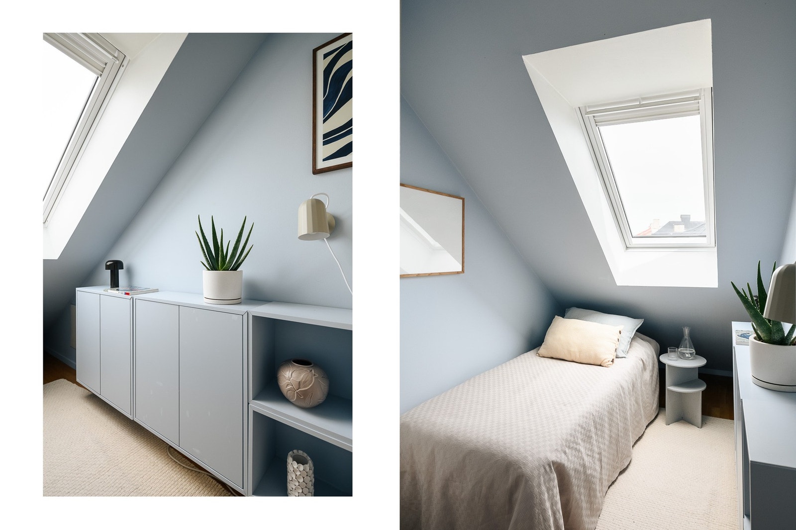 Soverom 2 er i dag brukt som soverom. Rommet har fleksible innredningsmuligheter og fungerer like godt som barnerom, gjesterom, kontor eller lignende. Galleribilde