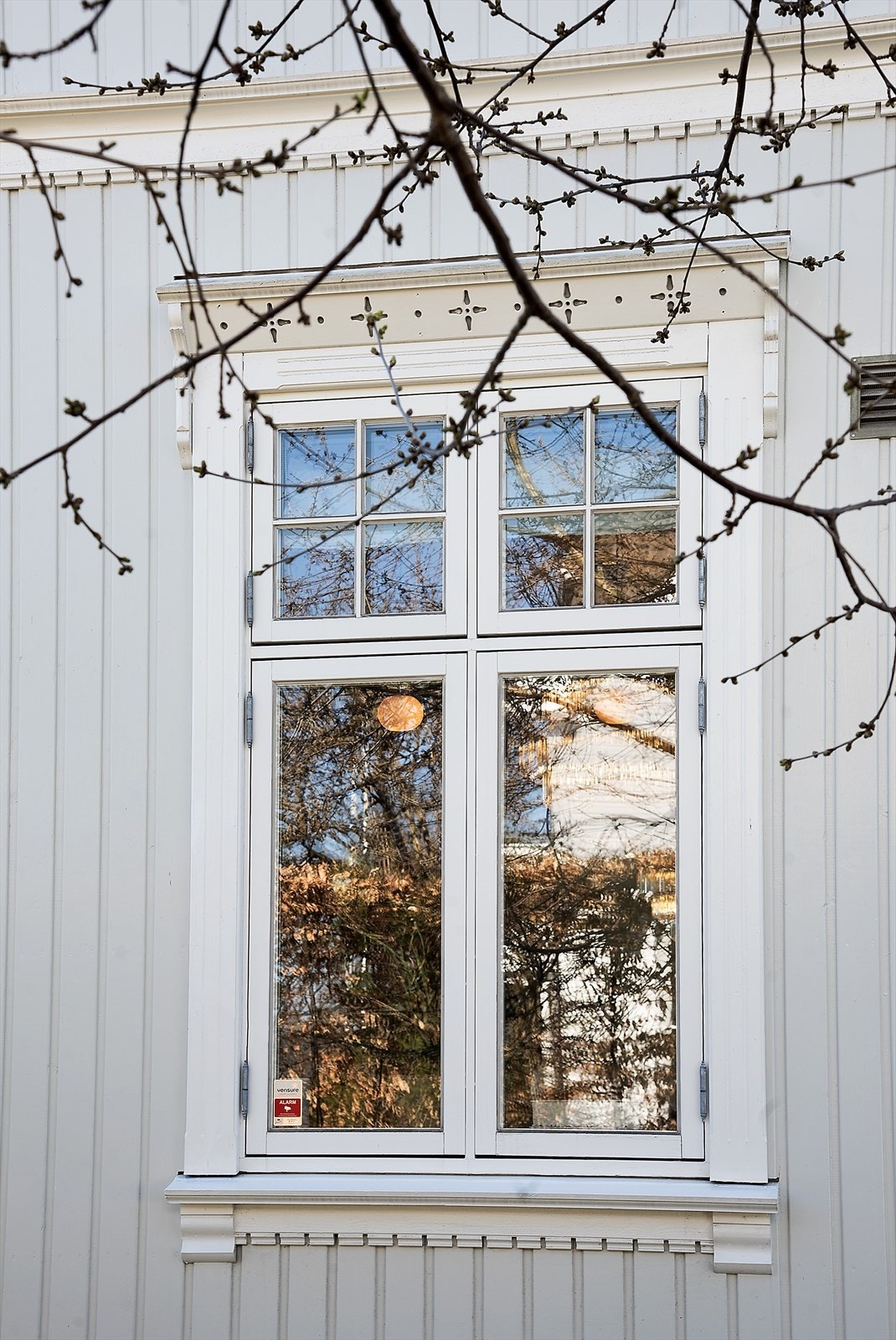 Detaljbilde som fremhever kvalitet, håndverk og sjel i eiendommen. Galleribilde
