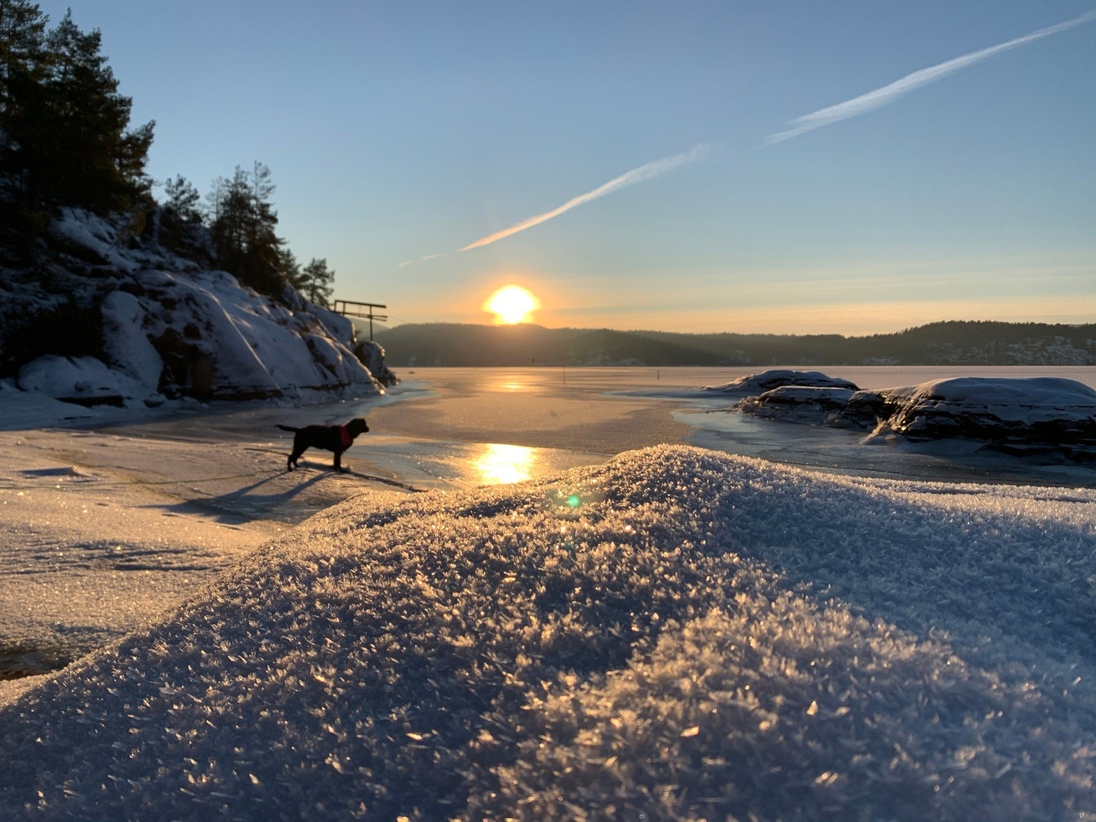 Ingen grunn til å ikke besøke hytta på vinteren når det er så nydelig! (selgers eget bilde) Galleribilde