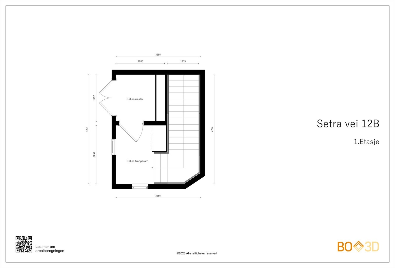 Plantegning 1. etasje Galleribilde