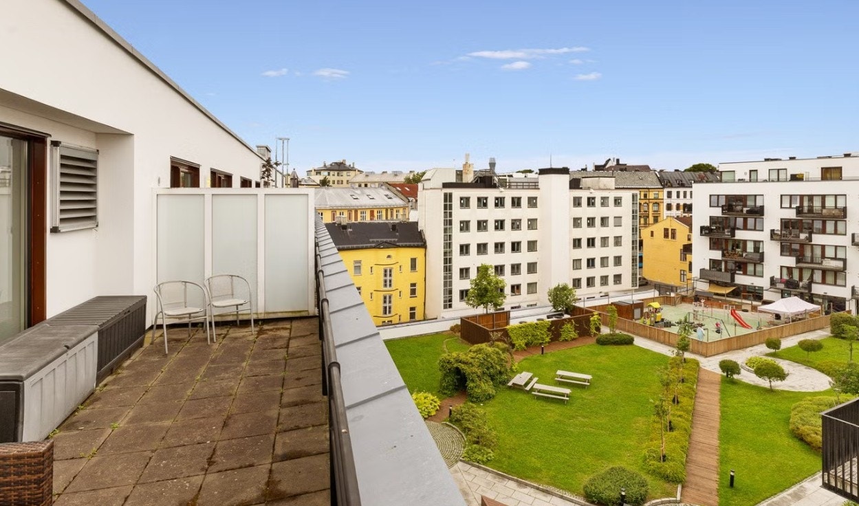 Felles takterrasse Galleribilde