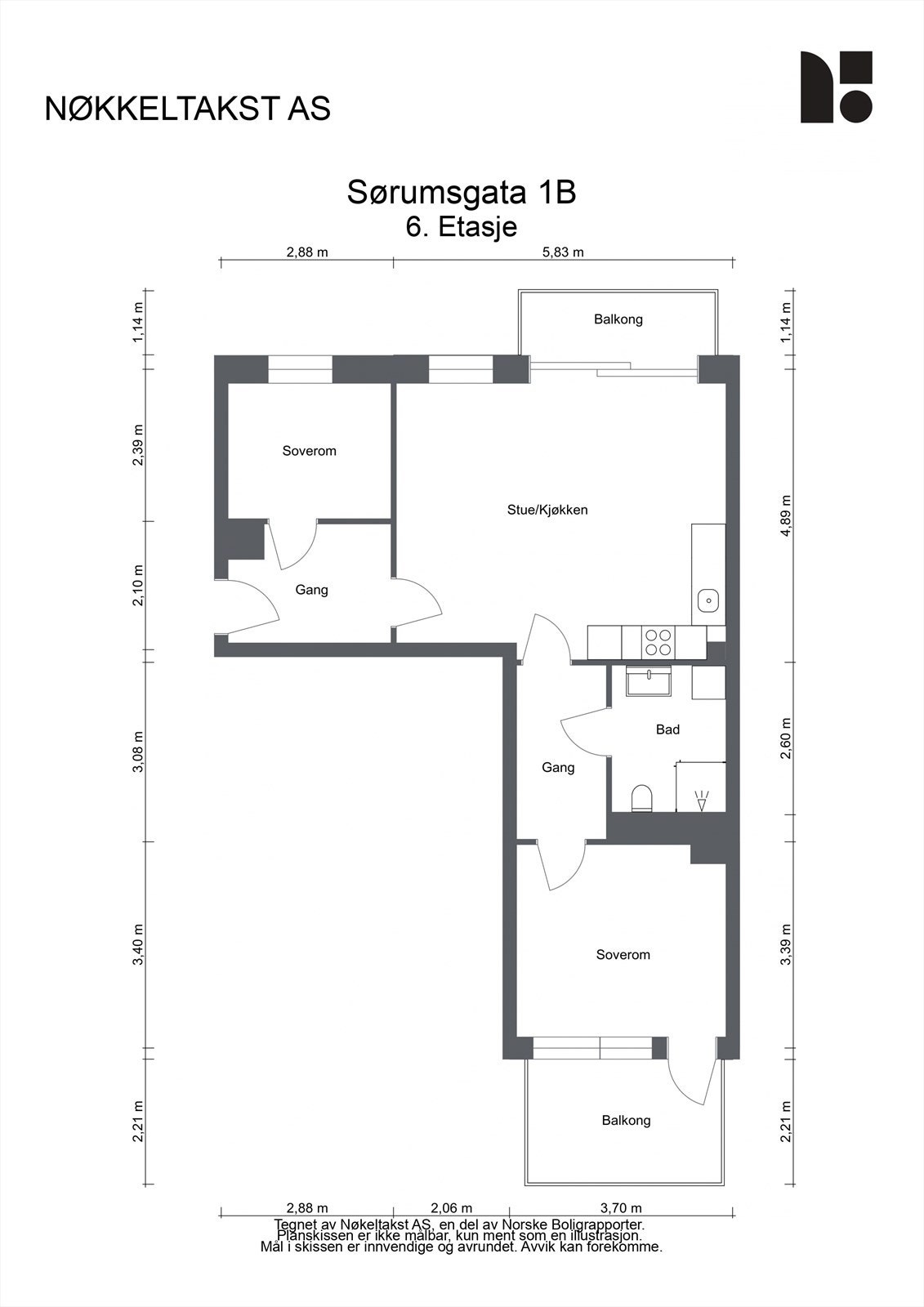 Plantegning Galleribilde