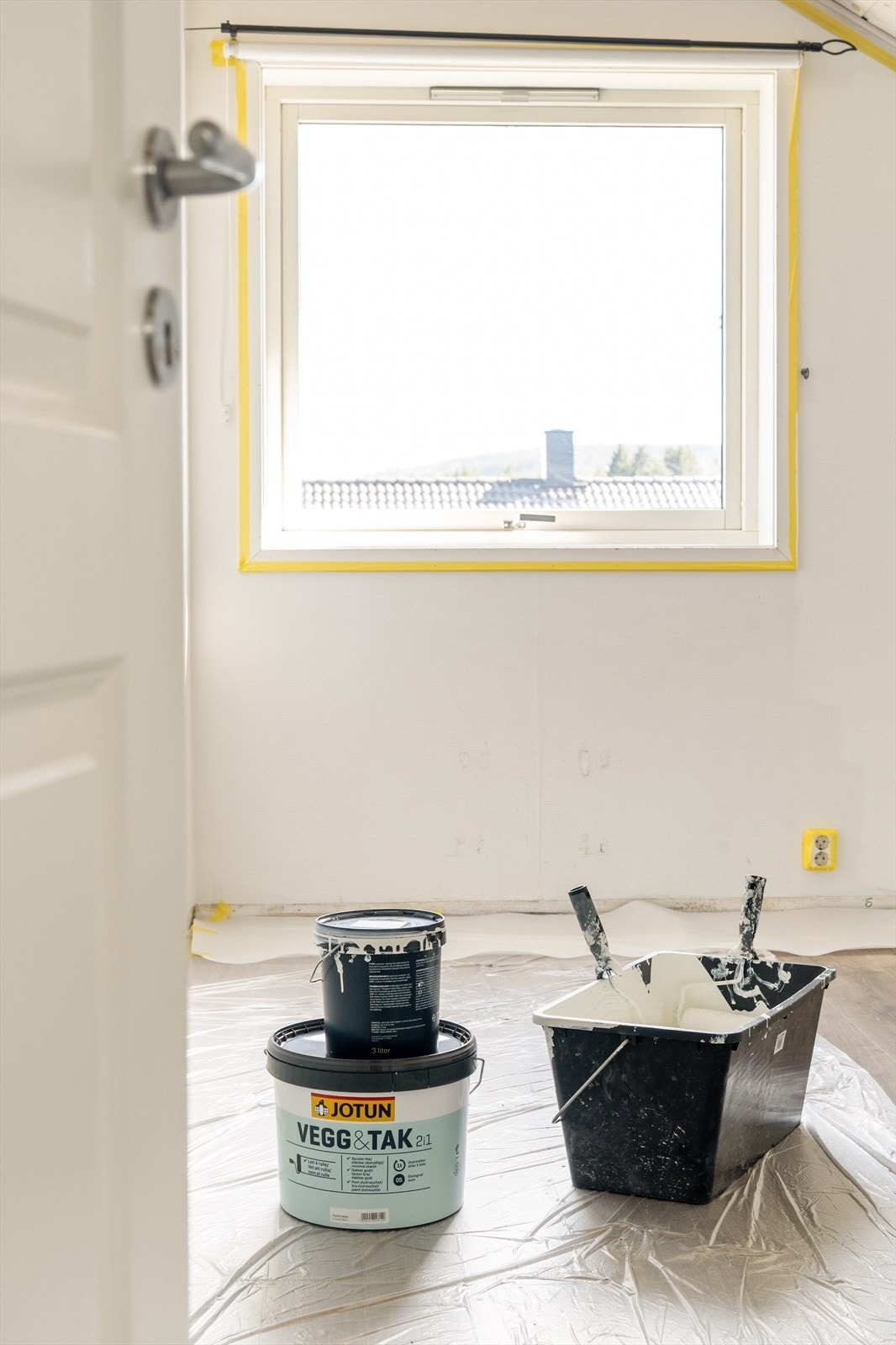 Nymalt og klart for dine idéer - her er det bare å sette sitt eget preg og skape akkurat det rommet du ønsker. Galleribilde