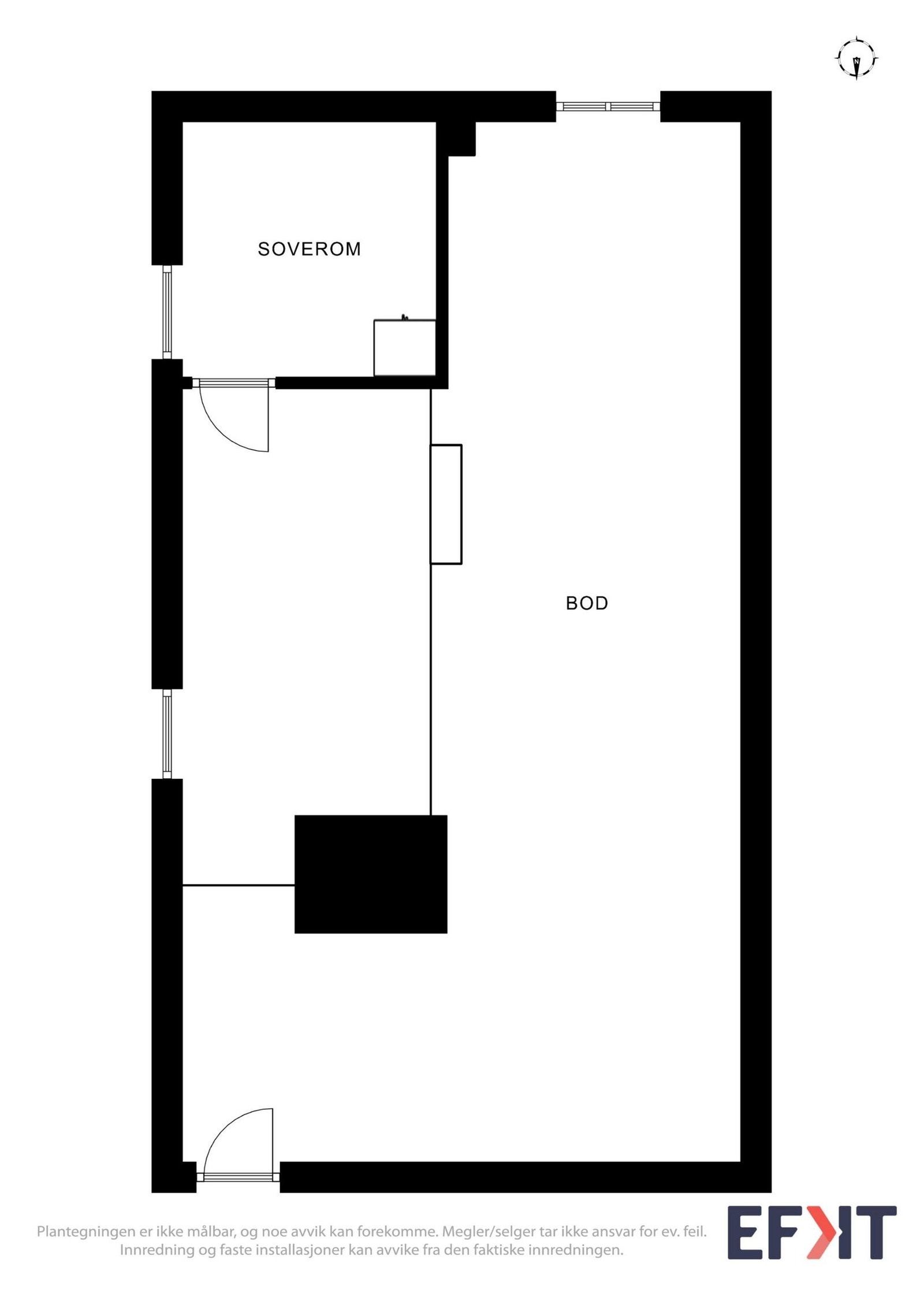 Plan kjeller hytta Galleribilde