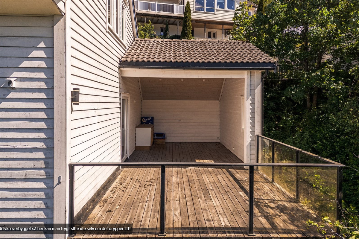 Overbygd terrasse Galleribilde