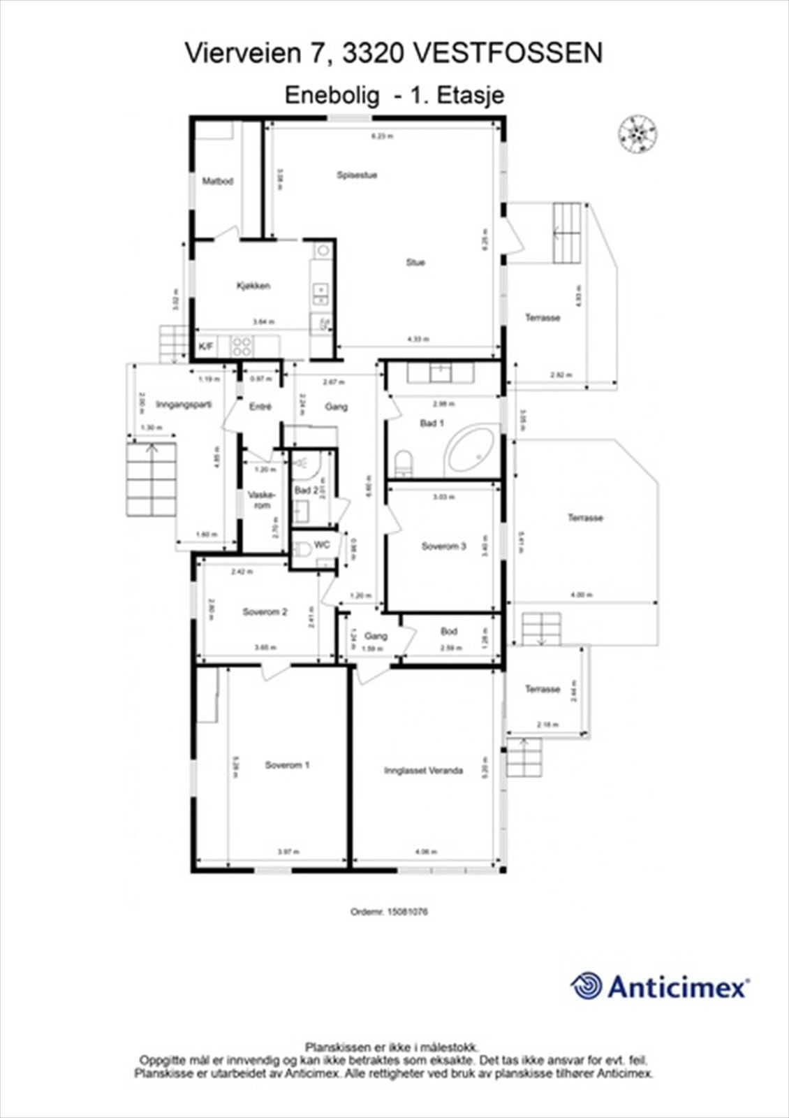 Plantegning 1. etasje Galleribilde