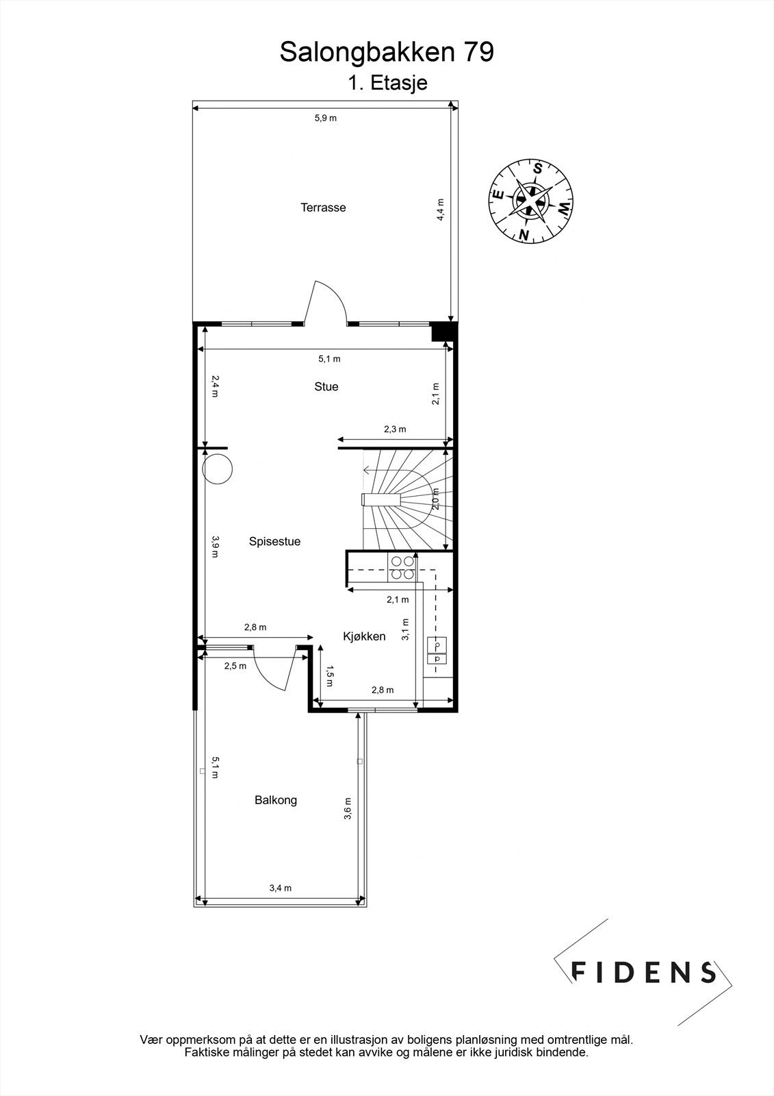 PLANTEGNING 1. ETASJE Galleribilde