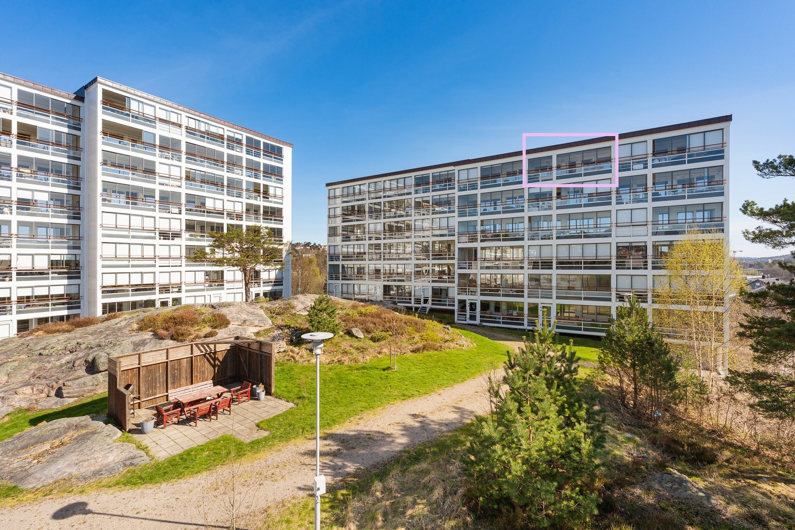 Toppleilighet i 6. etasje. Det er heis i bygget. Galleribilde