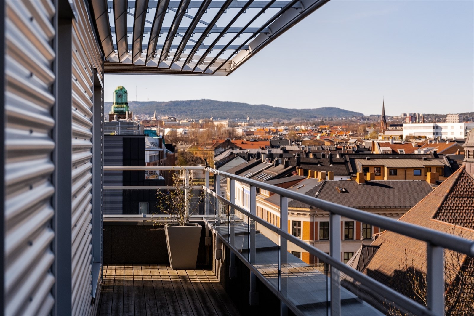 Vid utsikt over Grünerløkka og sentrum. Galleribilde