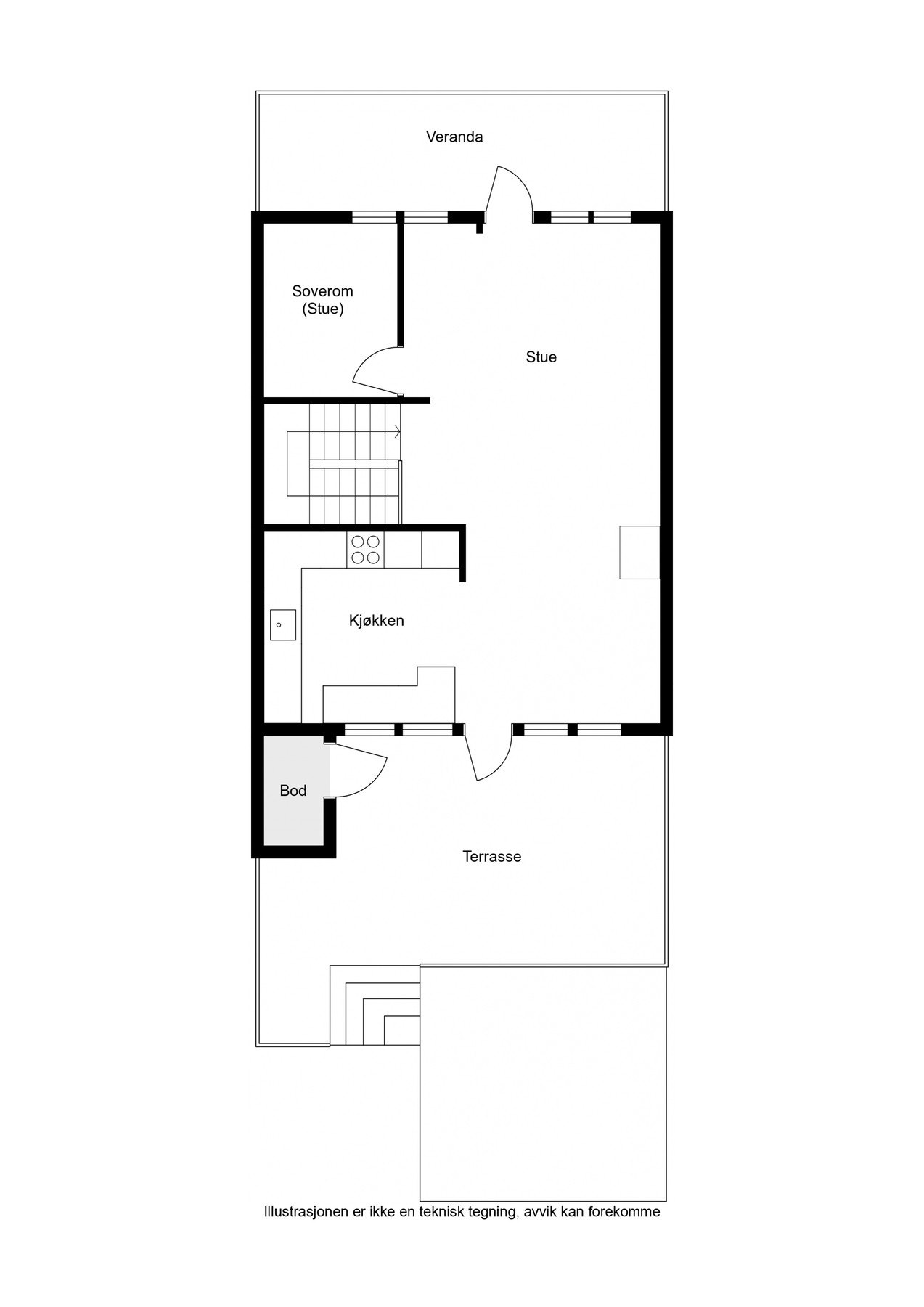 Plantegning 2.etg Galleribilde