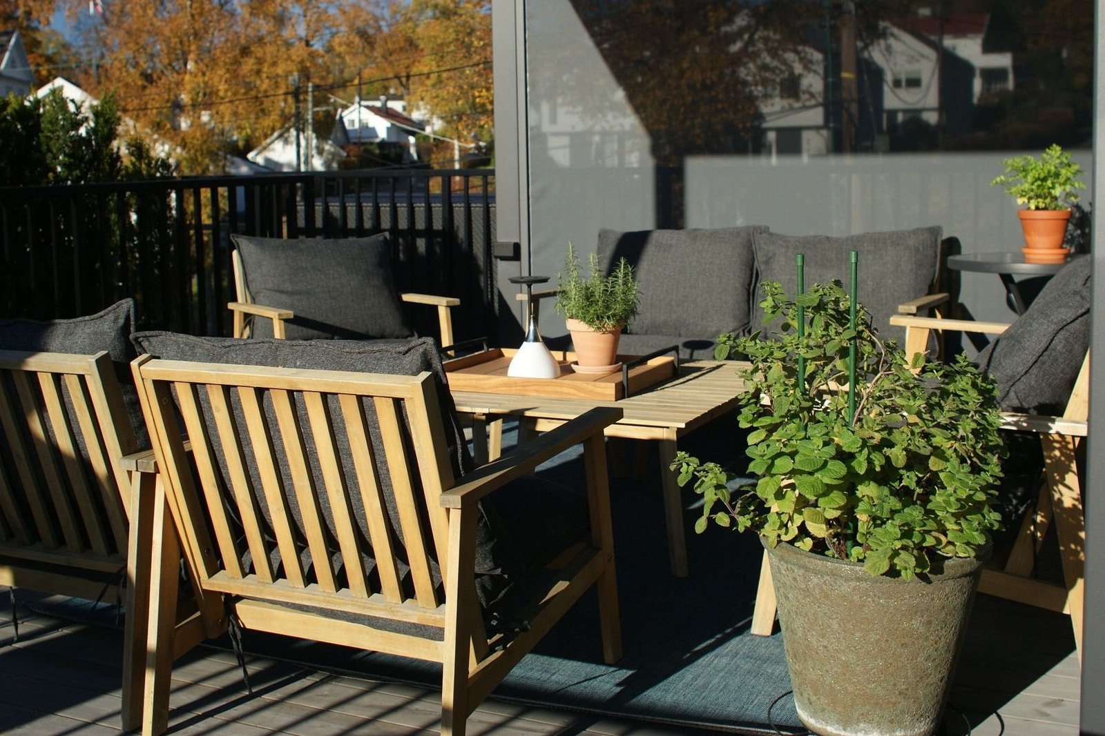 Takterrasse sommer Galleribilde