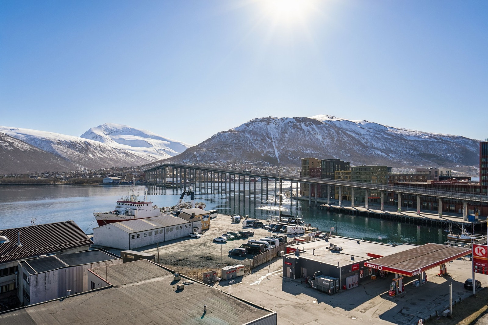 Utsikt fra takterrassen Galleribilde