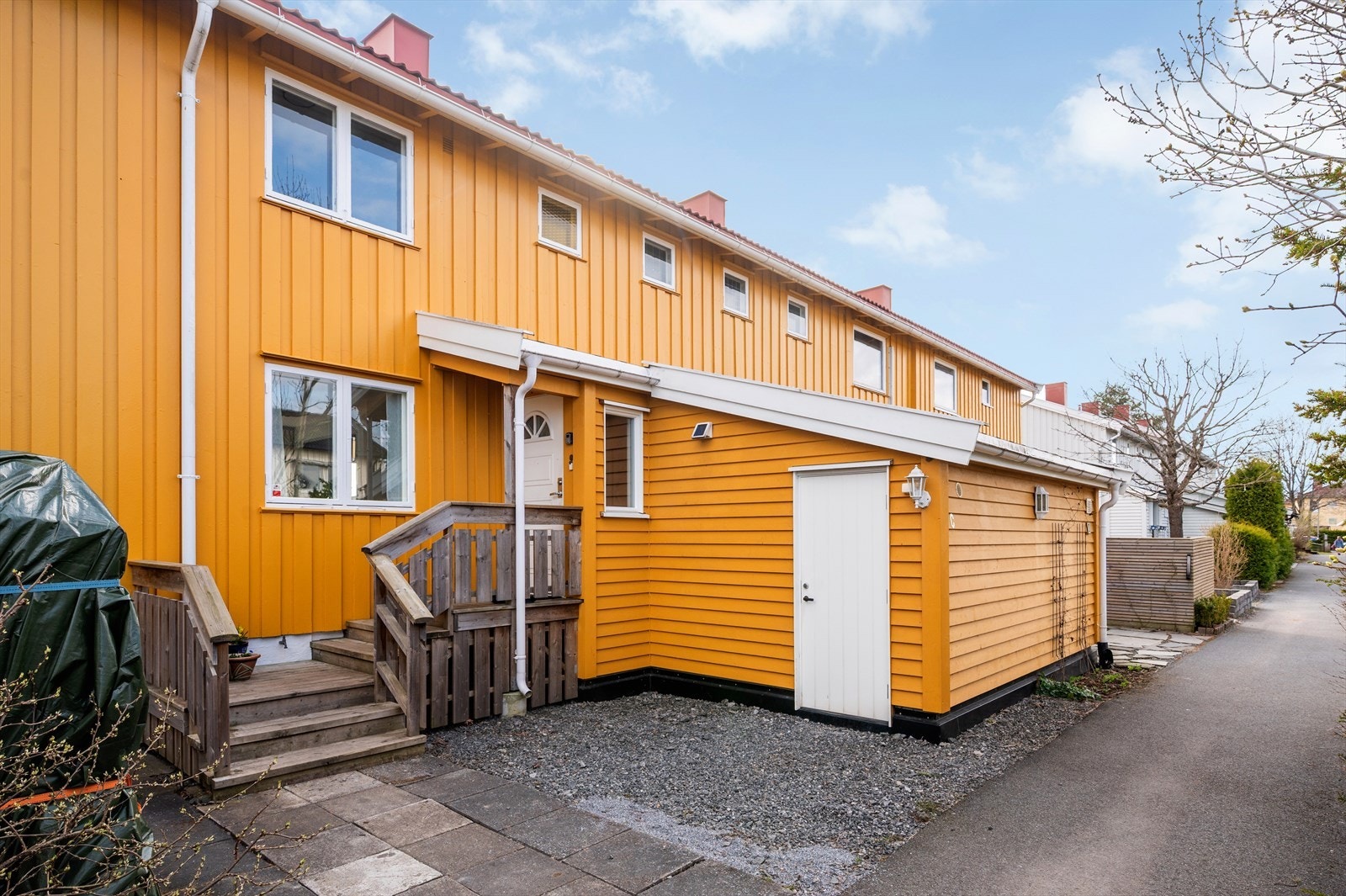 Inngangspartiet ble påbygget i 2017. Galleribilde