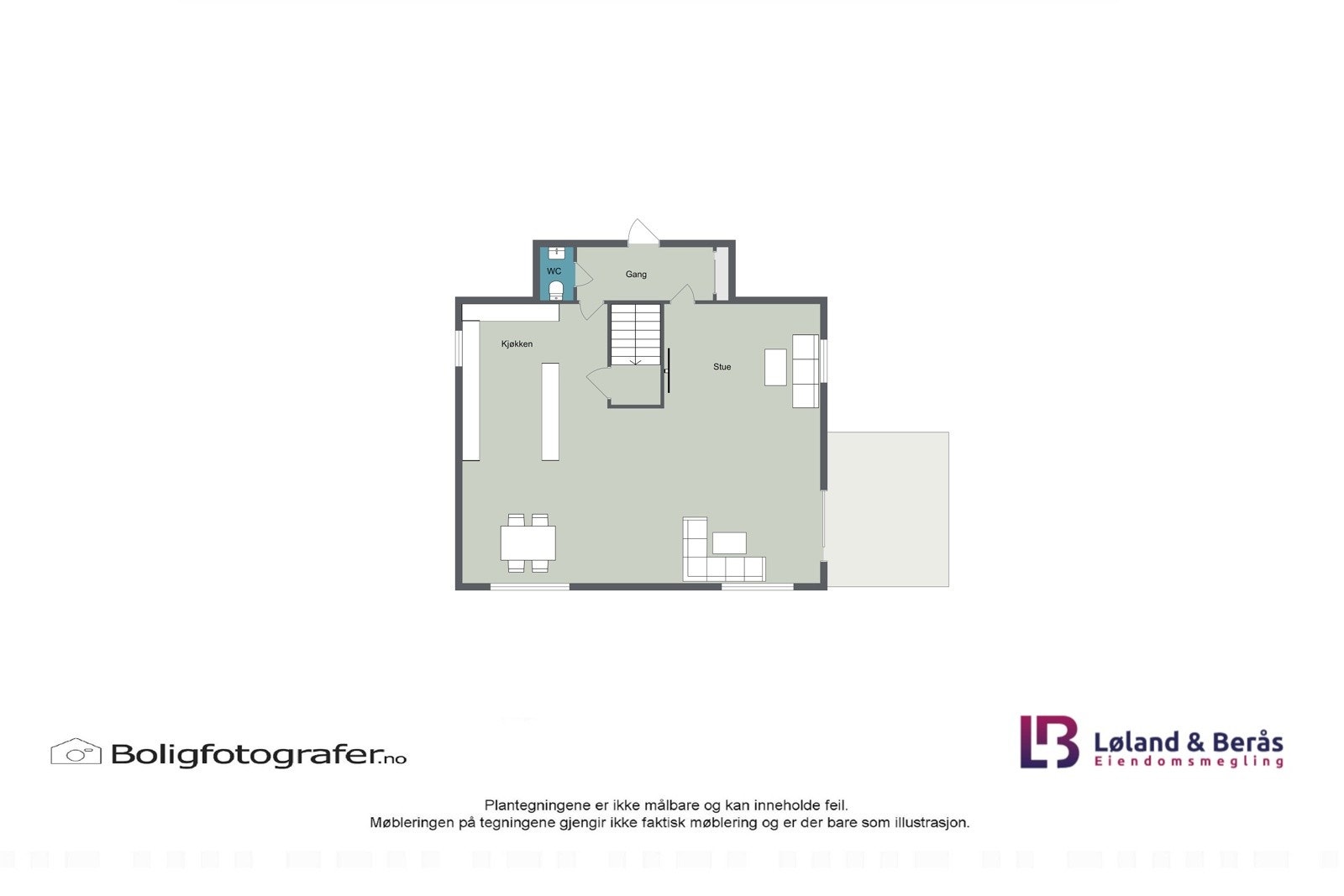 Plantegning 1. etasje Galleribilde