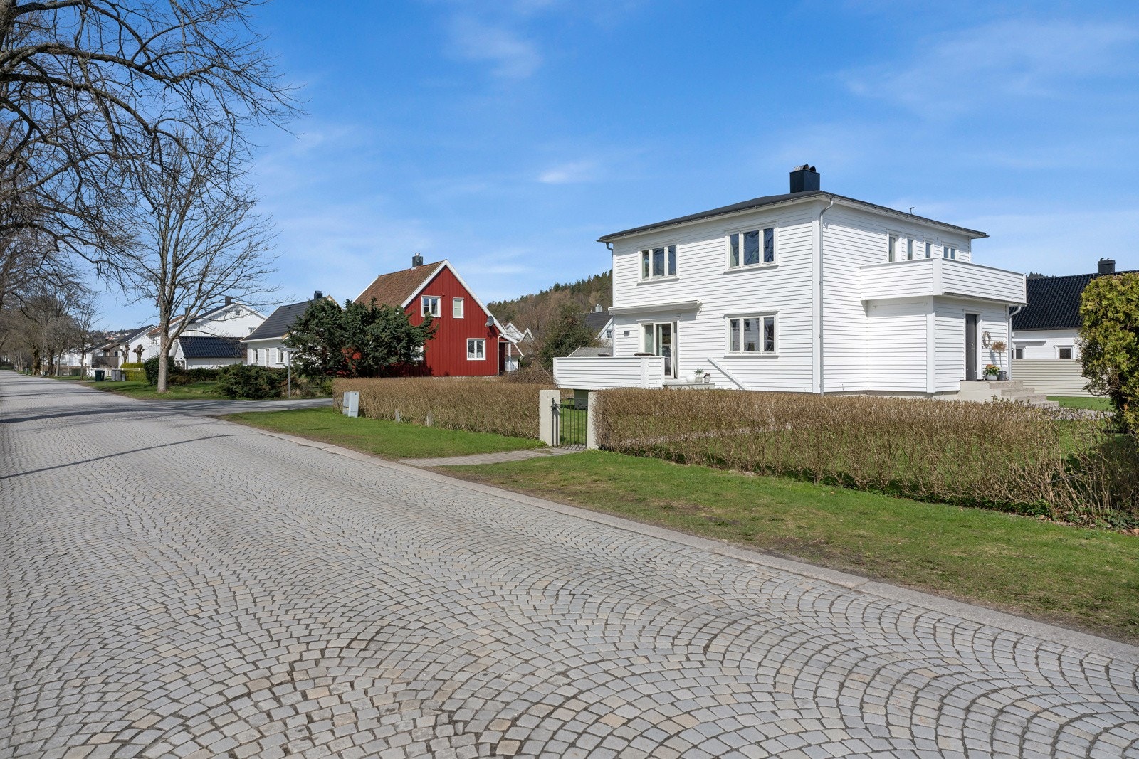 Boligen ligger i en flott gate med en allè med trær som gir området et særeget preg. Galleribilde