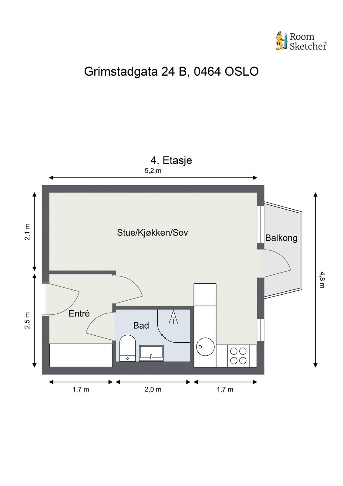 Andelen disponerer også en bod på ca. 2 kvm i kjeller og en bod på ca. 3 kvm på loft. Galleribilde