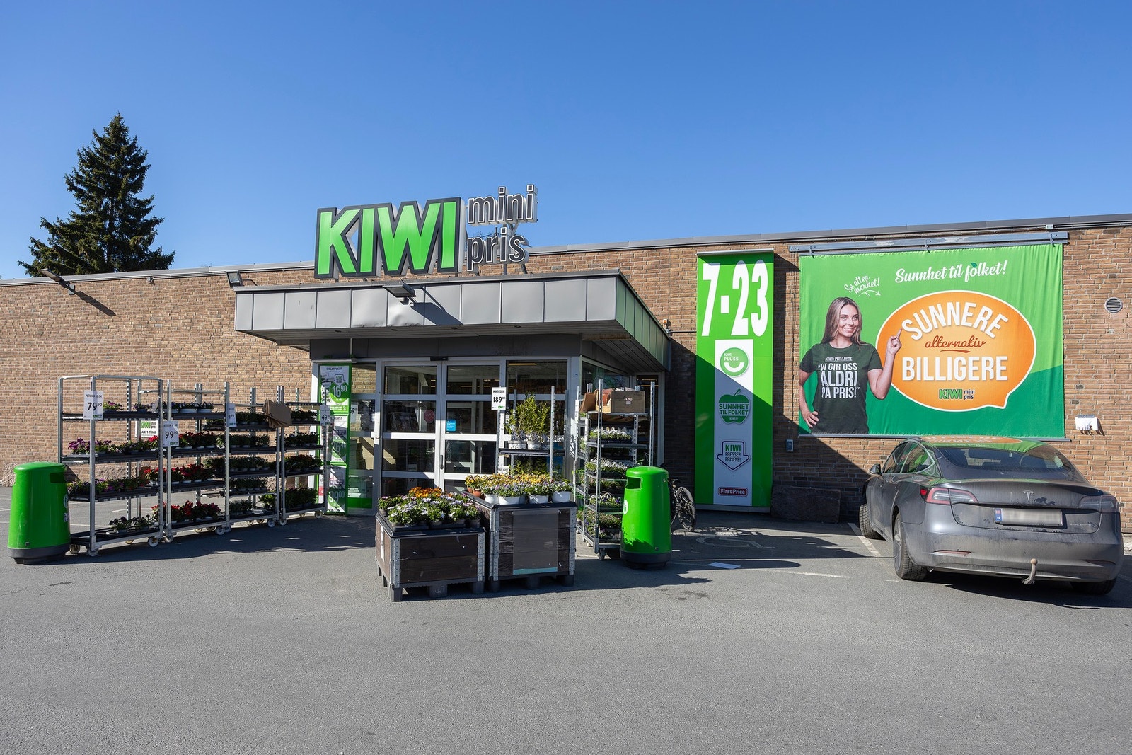 Kiwi Nesbru ligger kort vei fra leiligheten. Galleribilde
