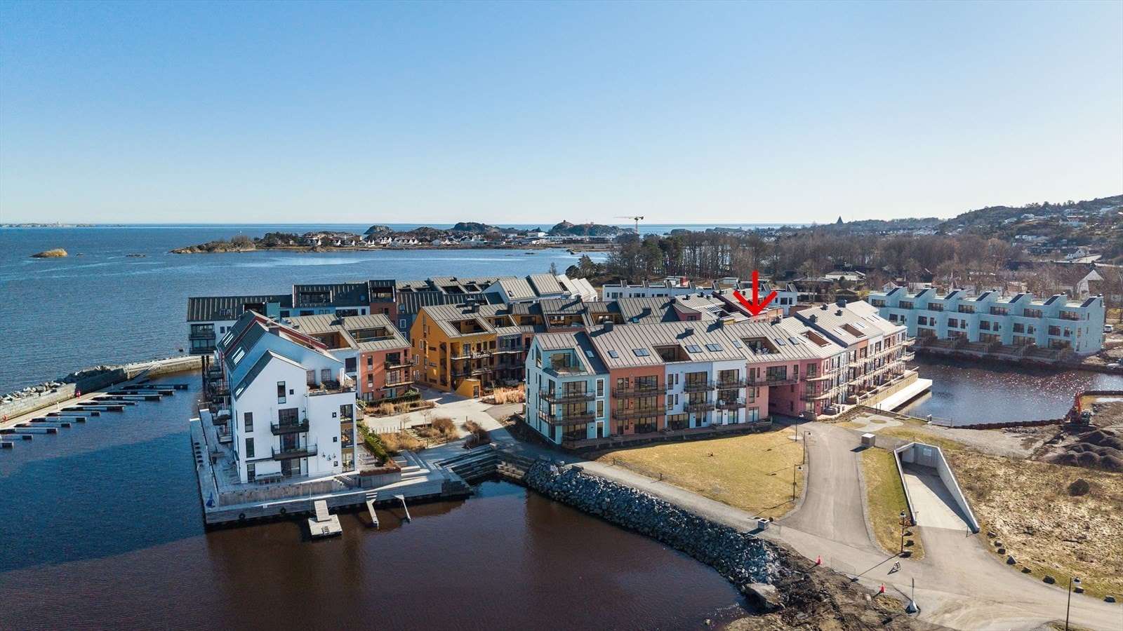 Eksklusiv og moderne 3-roms toppleilighet med fantastisk utsikt mot havet - IN-ordning - Heis - Garasjeplass Galleribilde