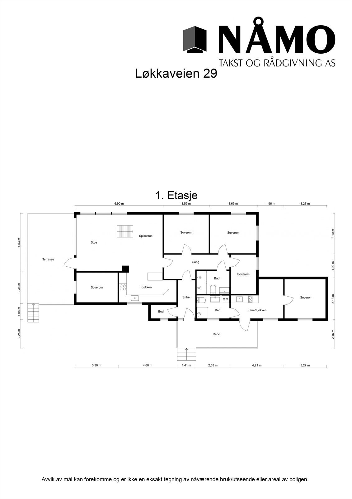 Plantegning 1.etasje Galleribilde