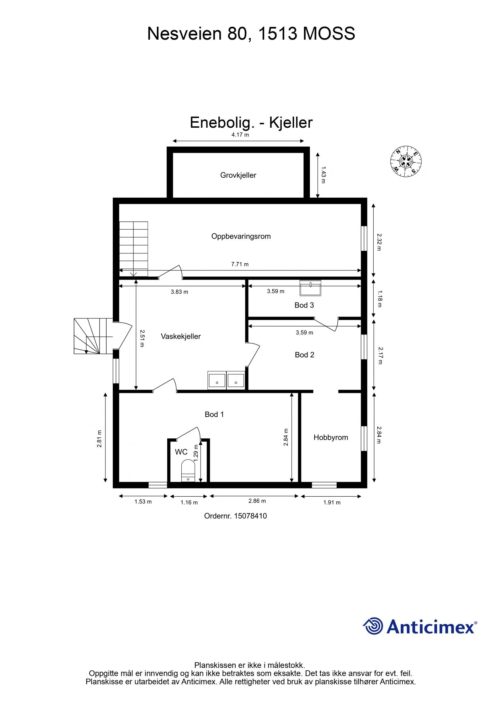 Plantegning - Kjeller. Galleribilde