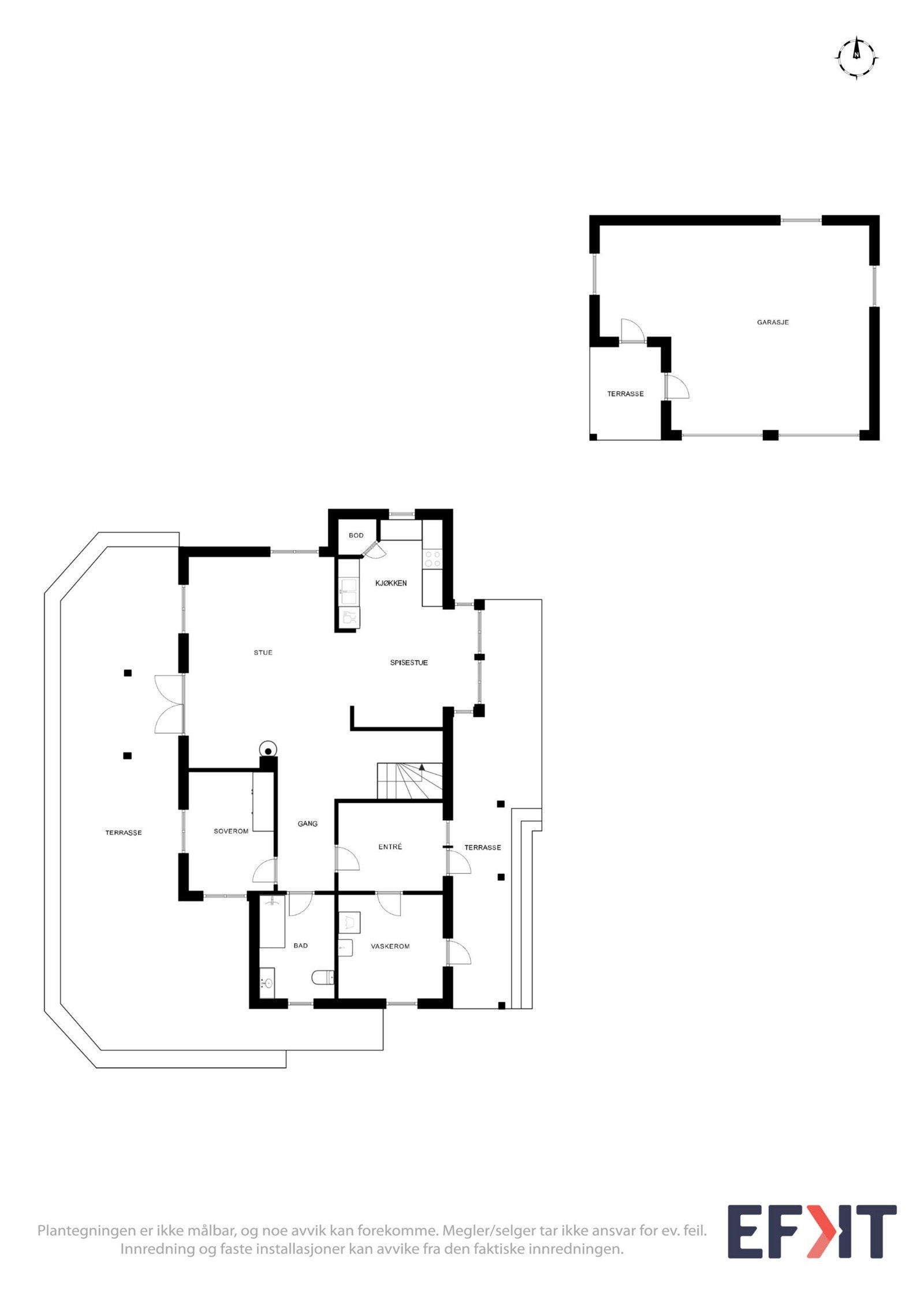 2dplan og 1 Galleribilde