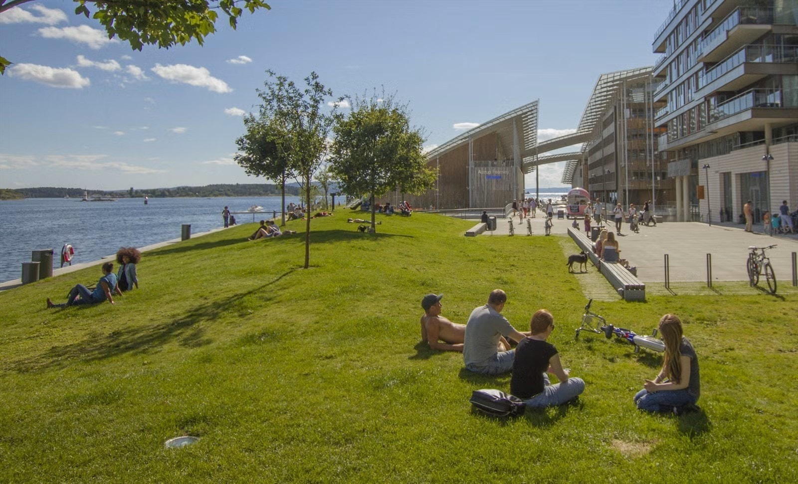 Bading og flere fine sosiale soner rett utenfor døra Galleribilde