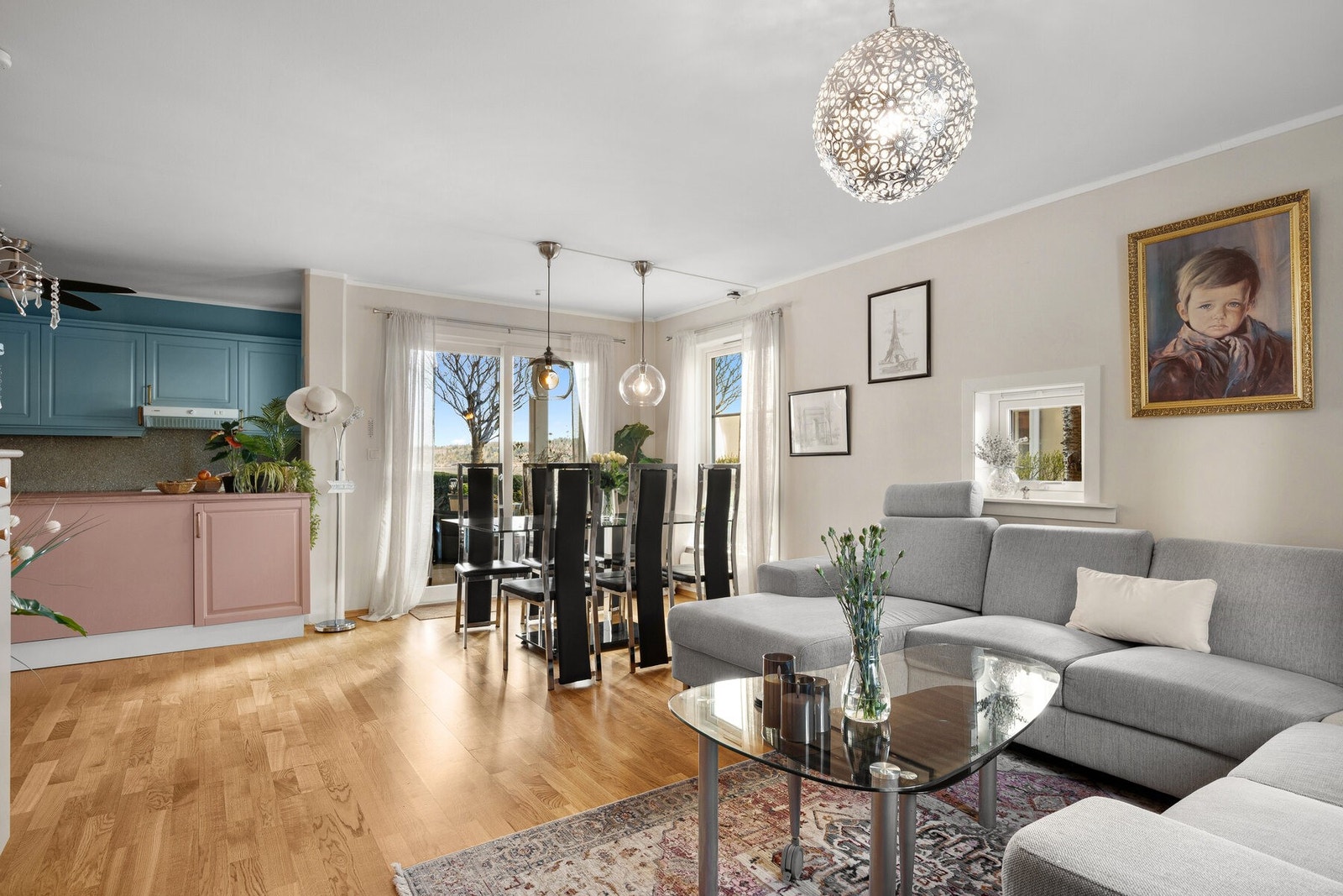 Leiligheten er på ca 80 kvm og er dermed ganske romslig. Galleribilde