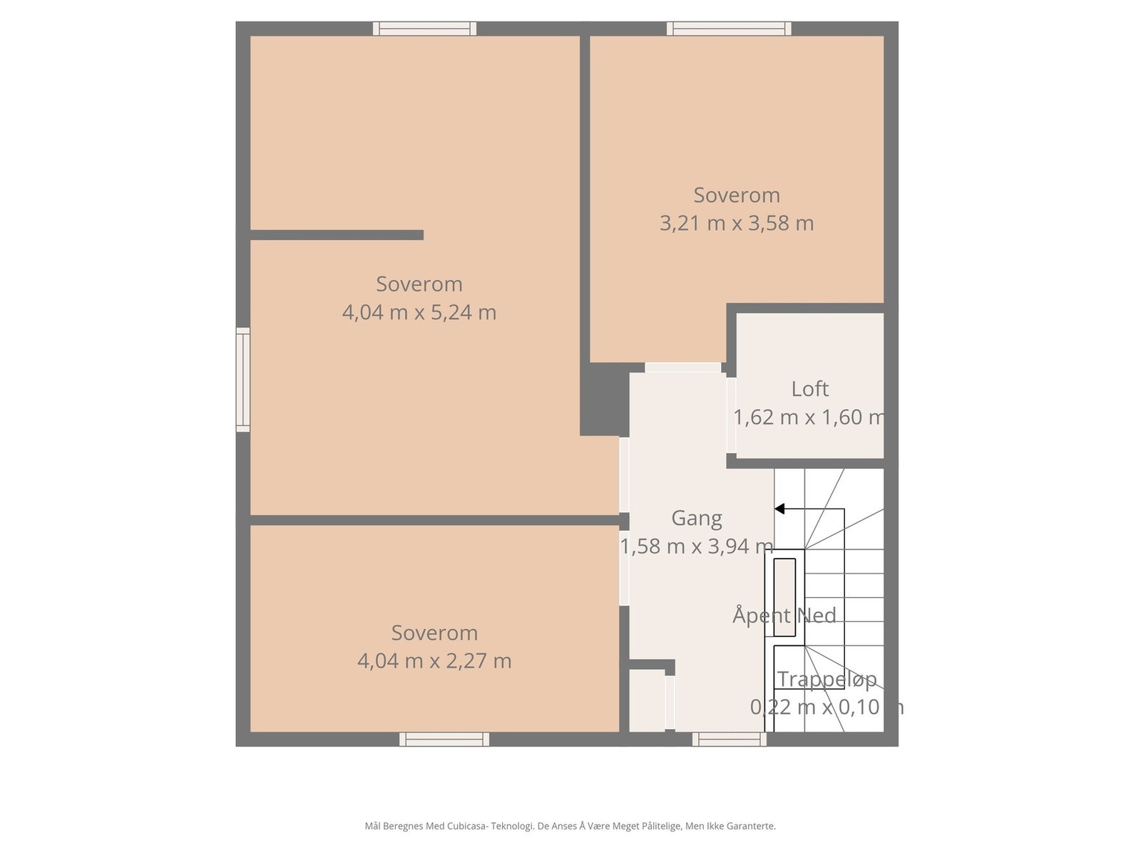 Plantegning loft. Galleribilde