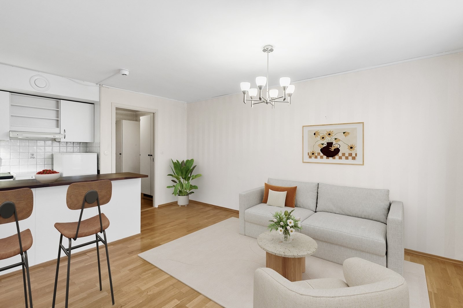 Sentralt beliggende leilighet på Strømsø i Tollbugata 29B (digital styling) Galleribilde