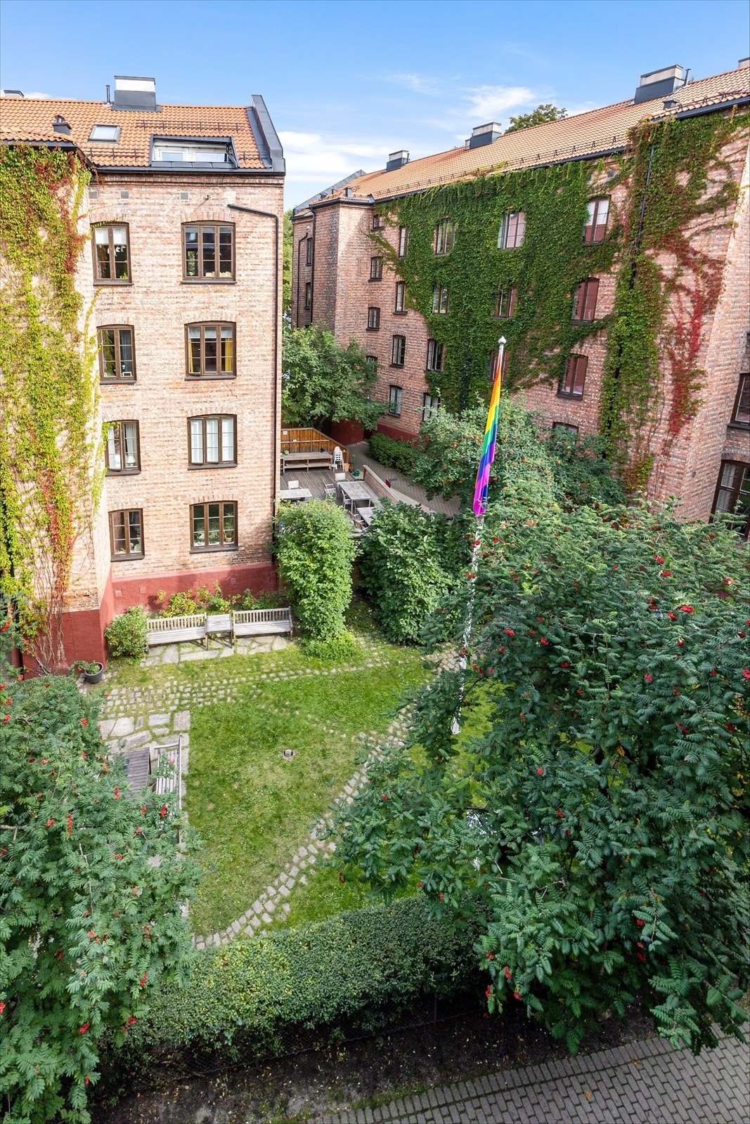 Bakgård Galleribilde