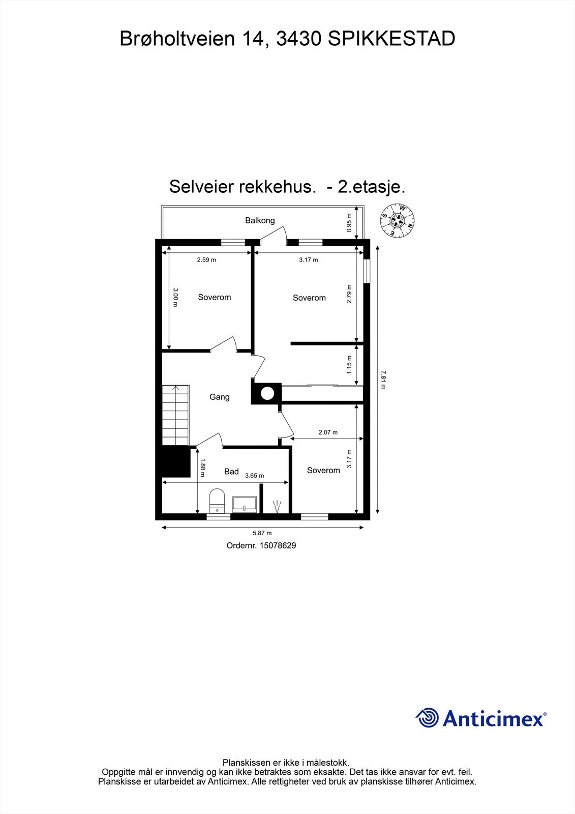 Plantegning 2.etasje Galleribilde