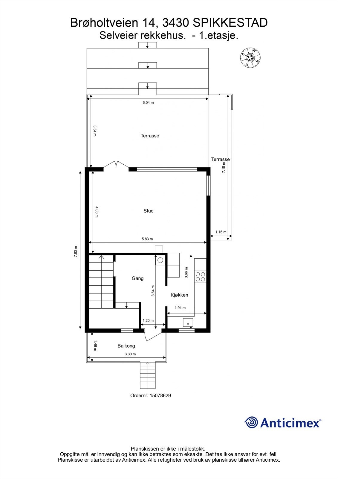 Plantegning 1.etasje Galleribilde