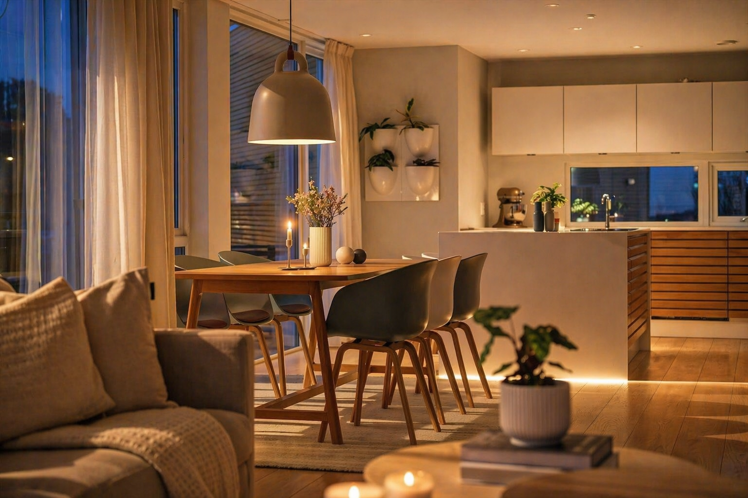 Bildet er AI-redigert til kveldsstemning. Galleribilde