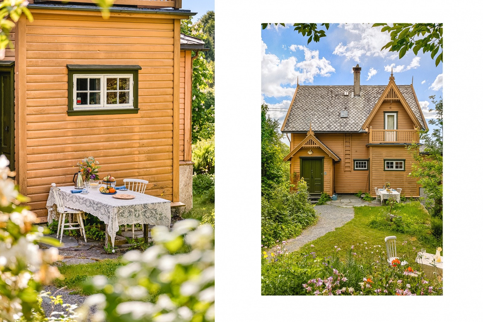 Flere hyggelige uteplasser gir mulighet til å nyte omgivelsene gjennom hele dagen. Galleribilde