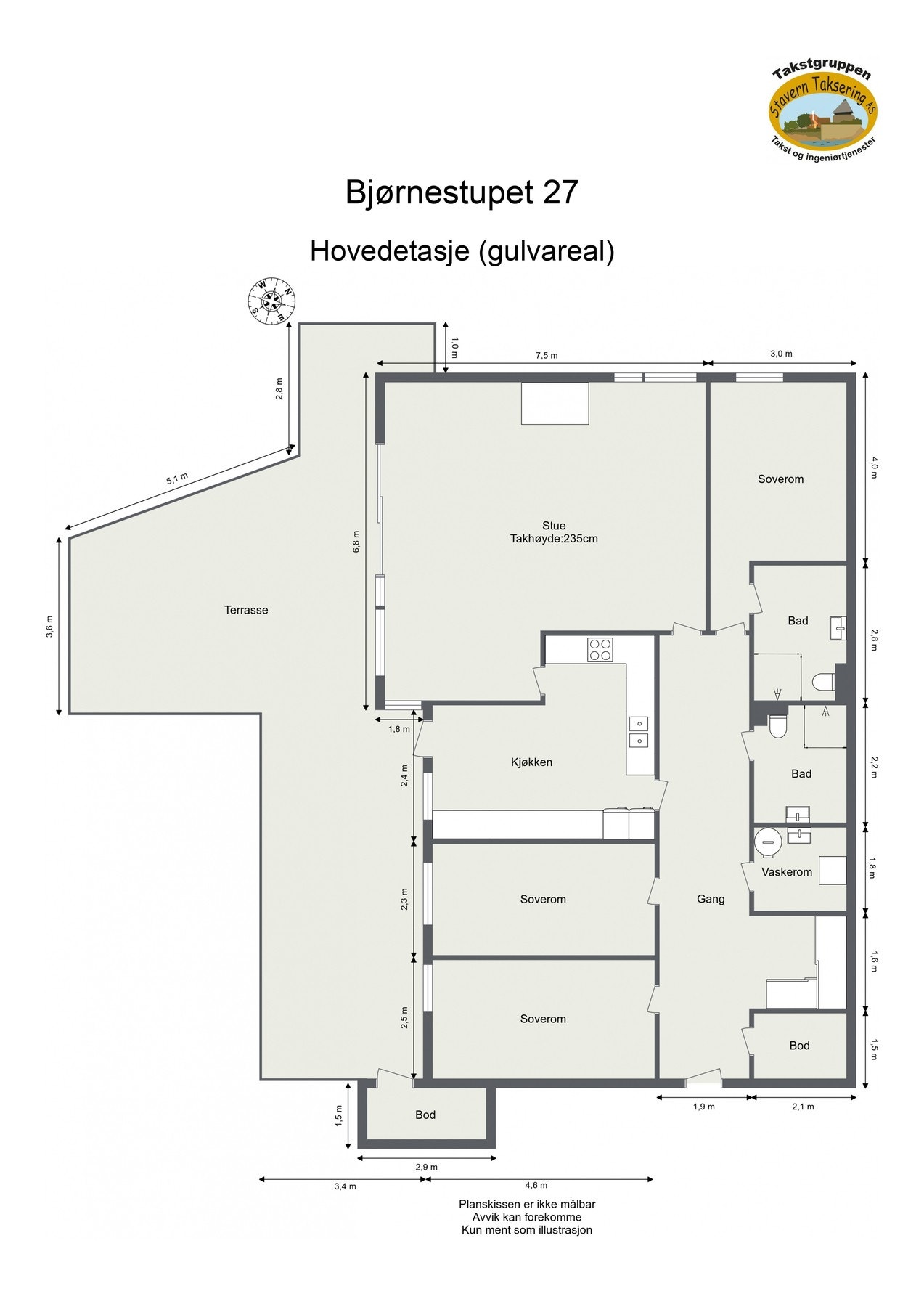 Plantegning. Galleribilde