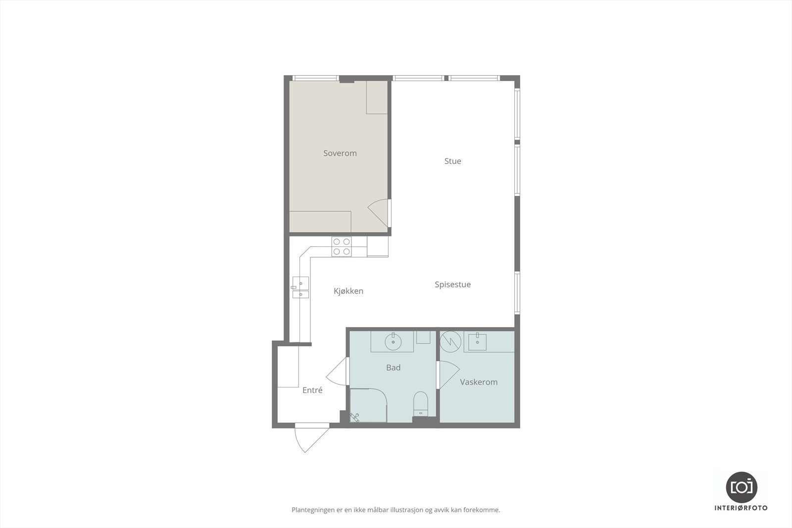 Plantegning Galleribilde