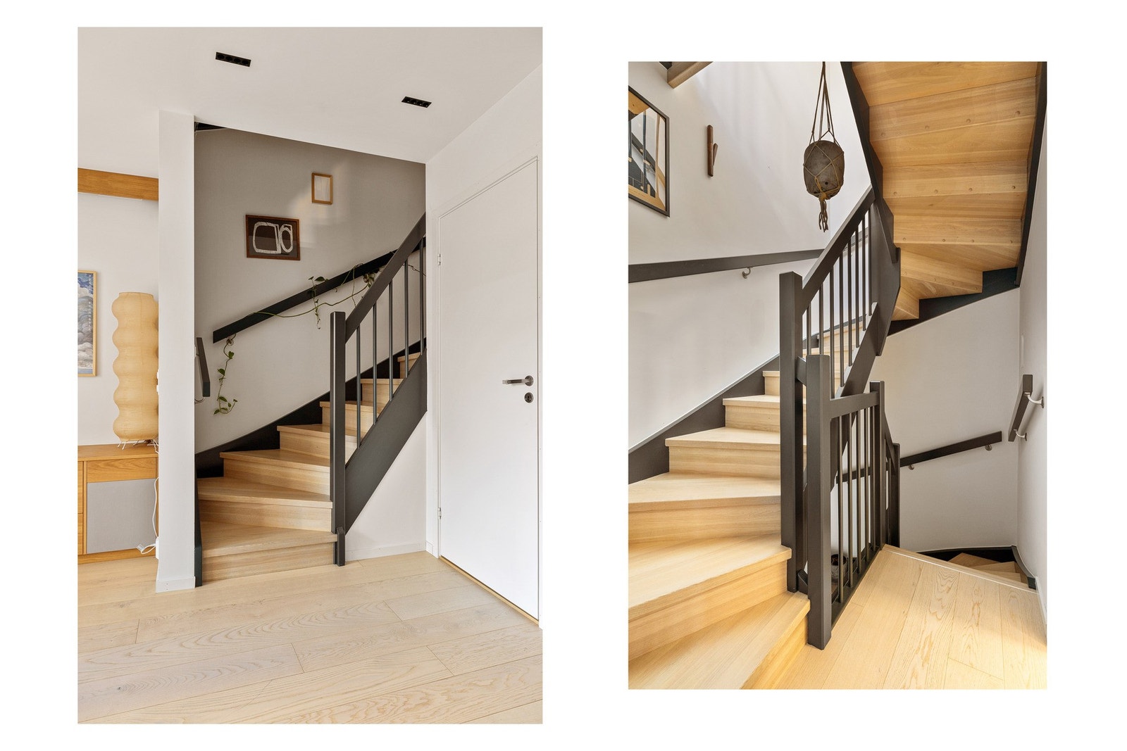 Trappen er et flott designelement som gir boligen karakter og god flyt mellom etasjene. Galleribilde