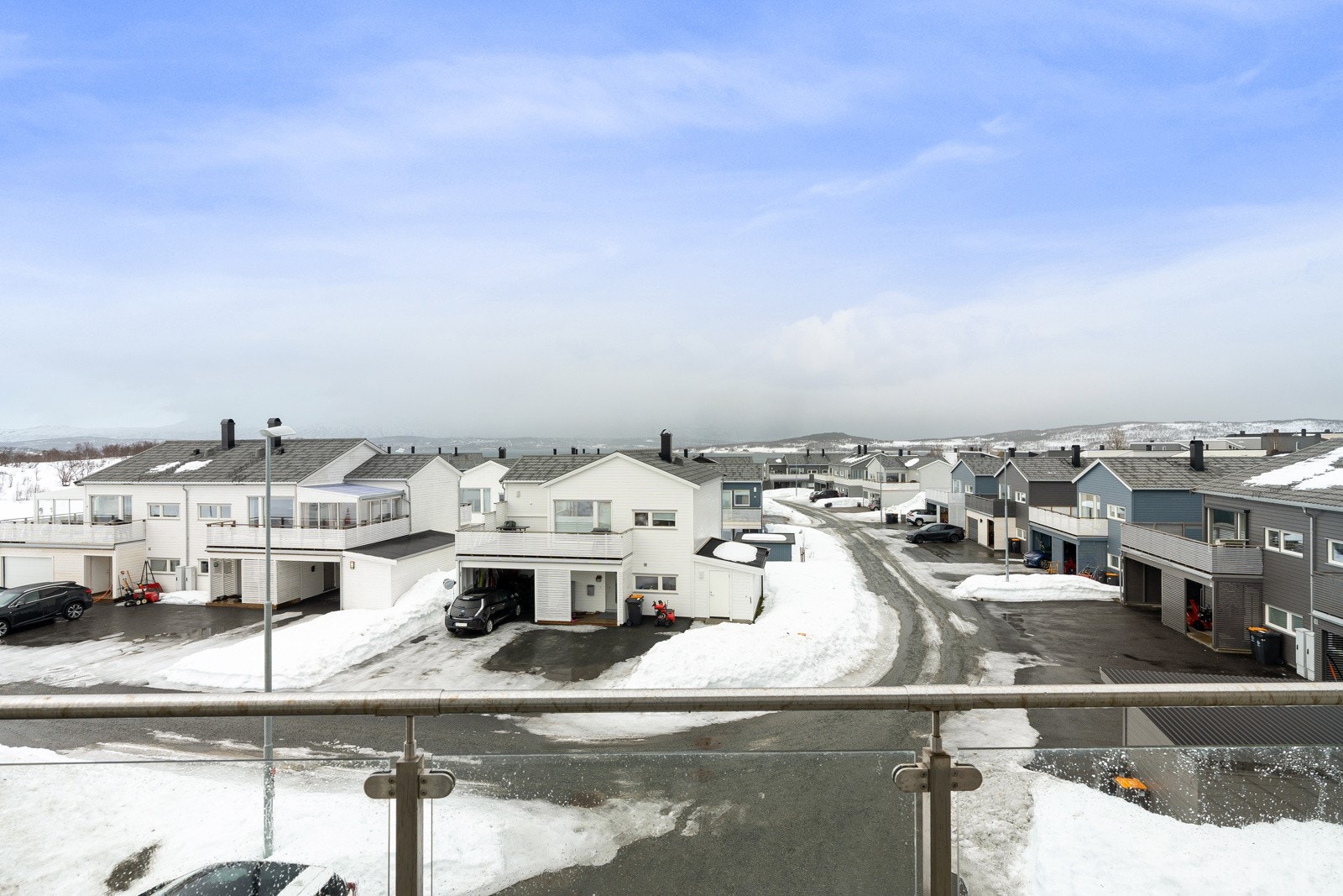 Fra leiligheten er det nydelig utsikt.