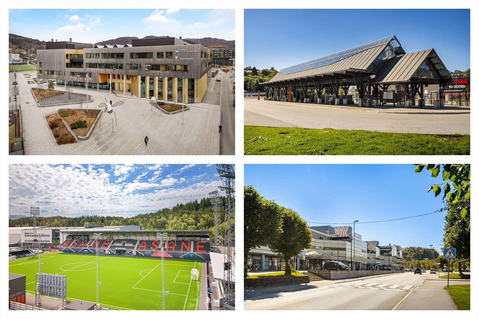 Nærområdet: Åsane kulturhus - Åsane bussterminal - Åsane Arena - Åsane kjøpesenter Galleribilde